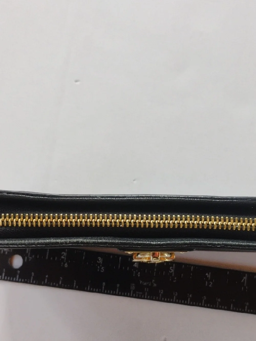 Michael Kors Black Wallet with Gold MK Medallion